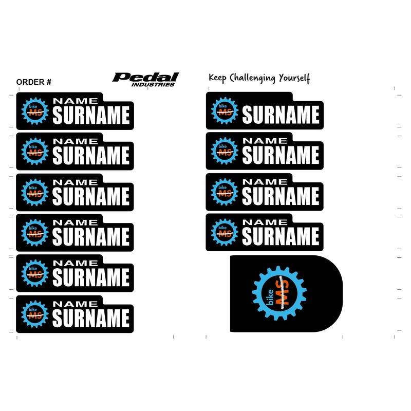 Bike MS ID Sticker Bikes & Gear