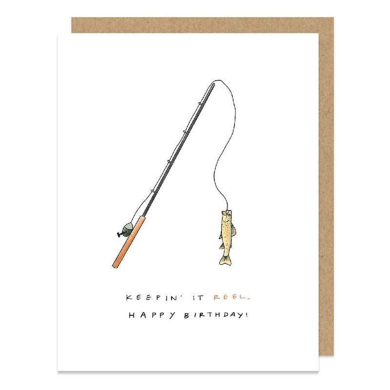 “Keepin’ It Reel” Fishing Birthday Card