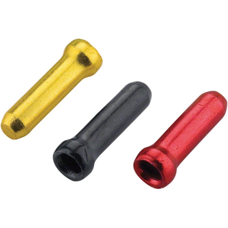 Cable End Crimps – 1.8mm Gold/Black/Red Bag of 90