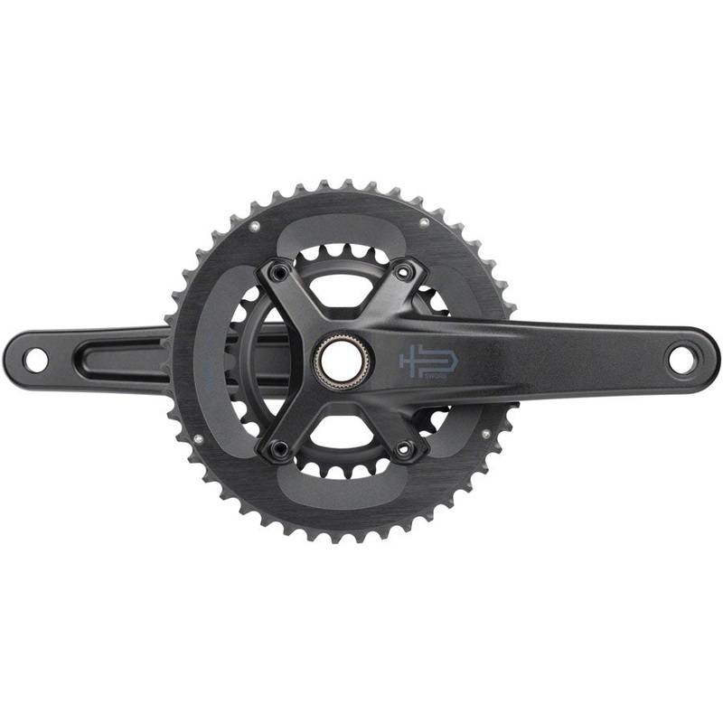 Sword 2x Crankset – 170mm 10-Speed 46/29t 110 Asym BCD  24mm Spindle BLK