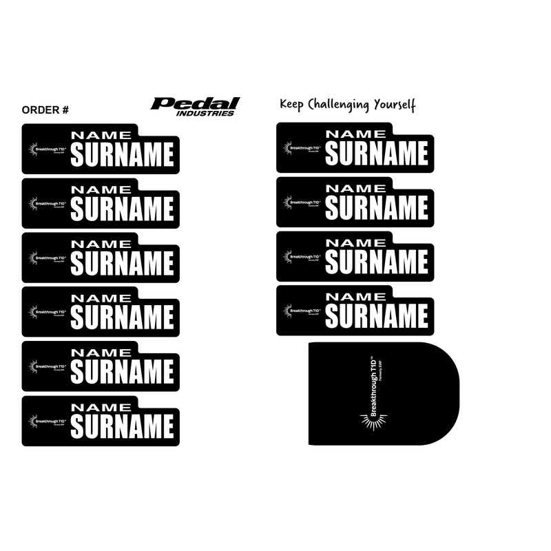 Breakthrough T1D 2024 ID Sticker Bikes & Gear
