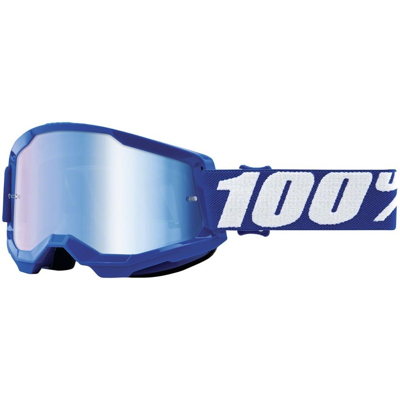 100% Strata 2 Goggles – Blue Mirror/Blue