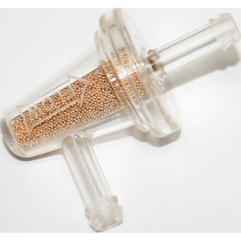 90 Degree Bronze Inline Fuel Filter