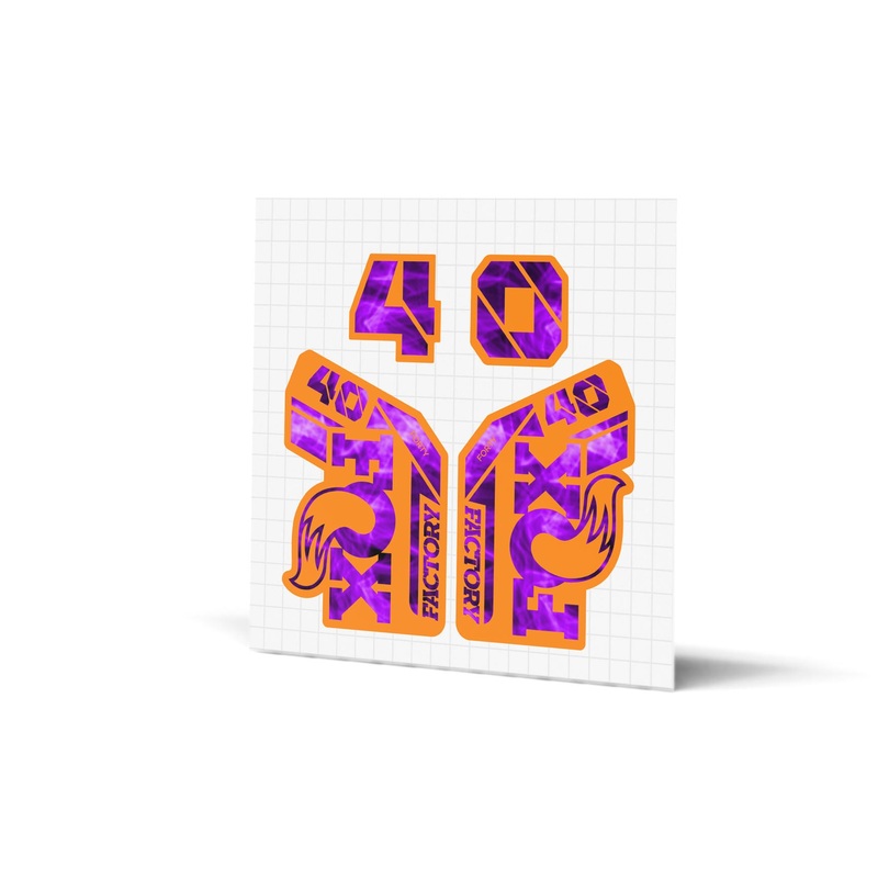 40 Factory Gloss Decals – Orange Lowers Smoke Purple