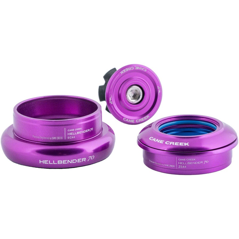 Cane Creek Hellbender 70 Headset – ZS44/28.6/H8 Upper | EC44/40 Lower, Tapered, Purple