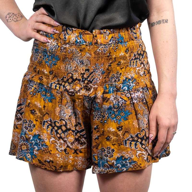 * Dylan Talia Golden Print Skort- FINAL SALE