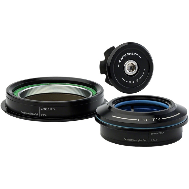 Cane Creek 50 Headset – ZS44/28.6/H8 Upper | ZS56/40 Lower, Tapered, Black