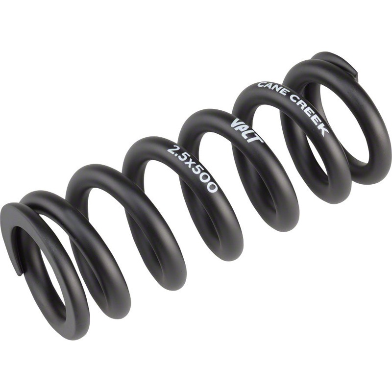Cane Creek VALT Lightweight Steel Spring for Coil Shock, 2.50″/63mm x 500lbs, Black