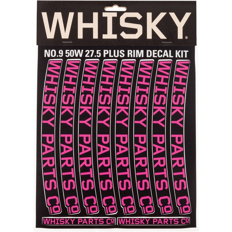WHISKY 50w Rim Decal Kit for 2 Rims Magenta