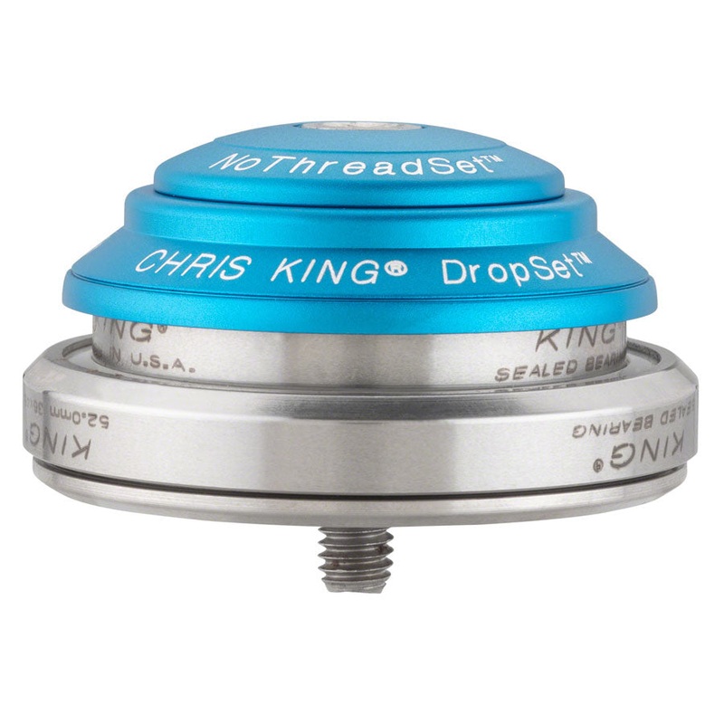 Chris King DropSet 3 Headset – 1-1/8 – 1.5″ 41/52mm 36 Deg Matte Turquoise