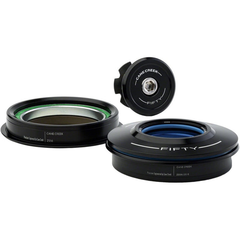 Cane Creek 50 Headset – ZS56/28.6/H8 Upper | ZS56/40 Lower Tapered Black