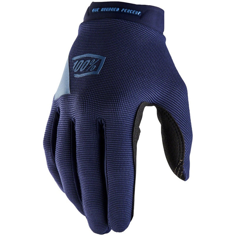 100% Ridecamp Gloves – Navy/Slate Blue Full Finger Large