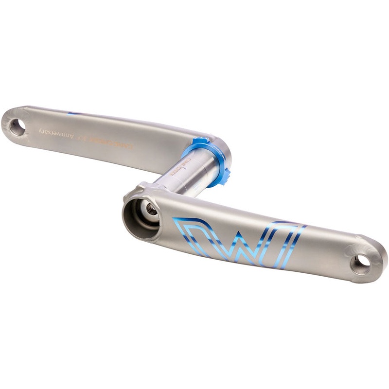 Cane Creek eeWings 30th Anniversary Mountain Titanium Crankset – 170mm 8-Bolt Direct Mount 30mm Spindle Brushed Titanium