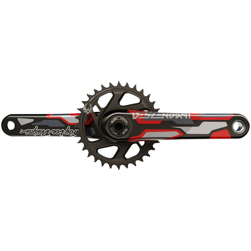 Truvativ Descendant CoLab DUB Crankset Spindle: 28.99mm 32 DUB 165mm Red Boost