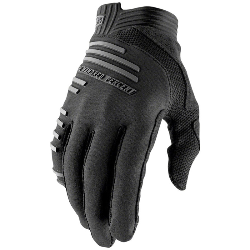 100% R-Core Gloves – Black Full Finger Men’s Small