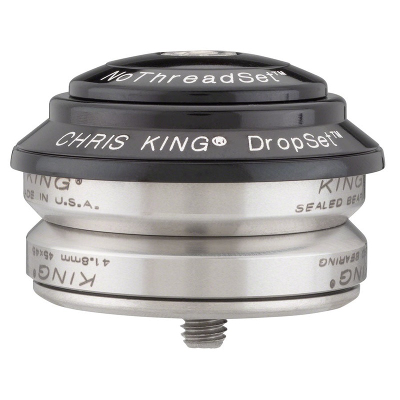 Chris King DropSet 4 Headset – 1-1/8″ 42/42mm 45 Deg Black