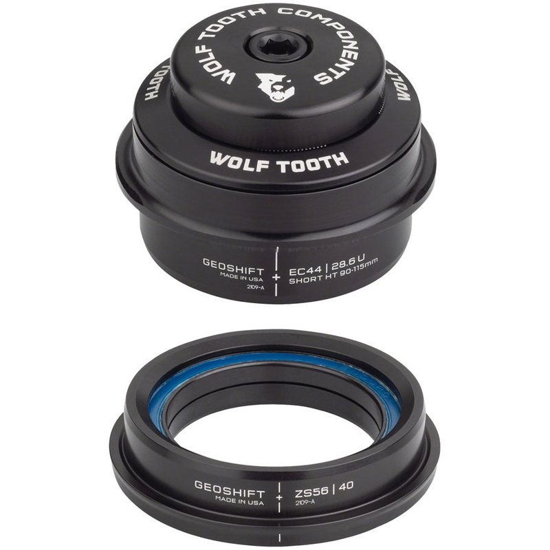 Wolf Tooth GeoShift Performance Angle Headset – 2 Deg Short EC44/ZS56 Black