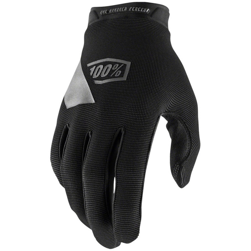 100% Ridecamp Gloves – Black Full Finger Womens X-Large