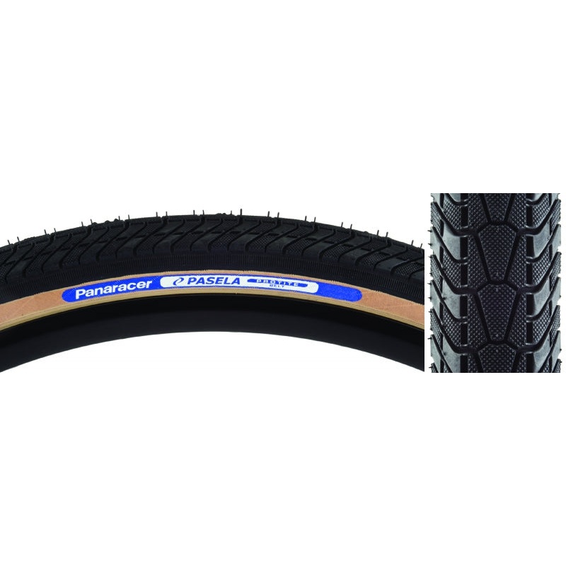 Panaracer Pasela ProTite Tire – 26 x 1.5 Clincher Wire Black/Tan 60tpi