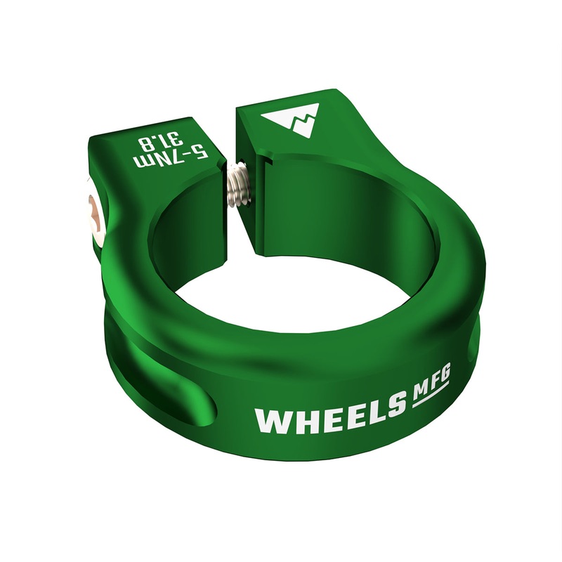 Wheels Manufacturing Seatpost Clamp – 31.8mm Bolt-On Green